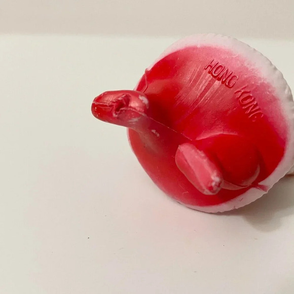 Vintage Mini Blow Mold Santa Christmas Ornament 3 Inch Tall Flaws - Picture 11 of 16